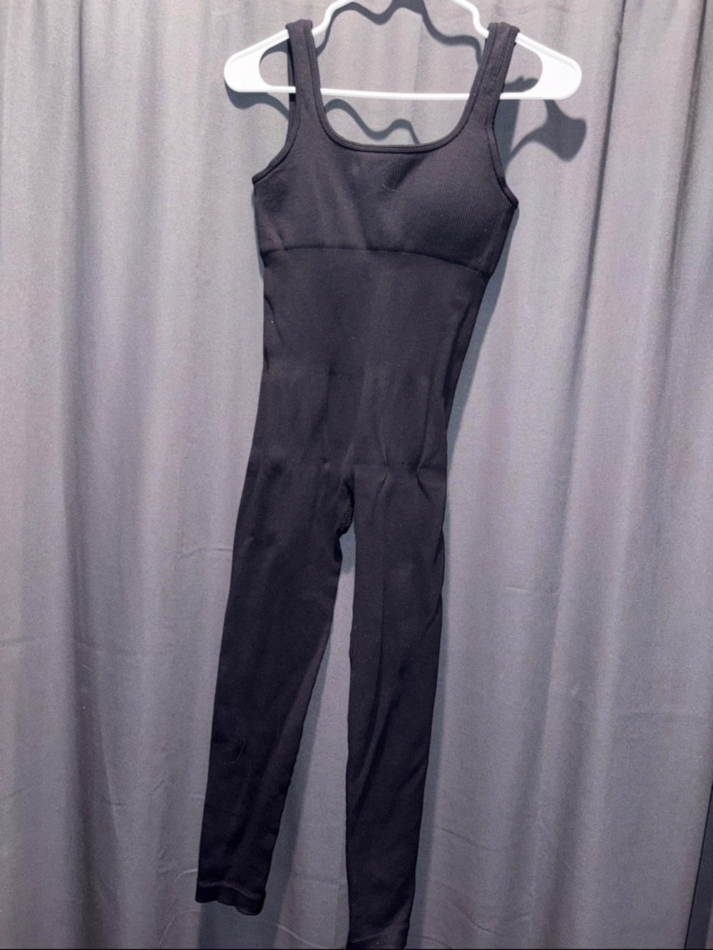 Black Sleeveless One-Piece Bodysuit Jumpsuit